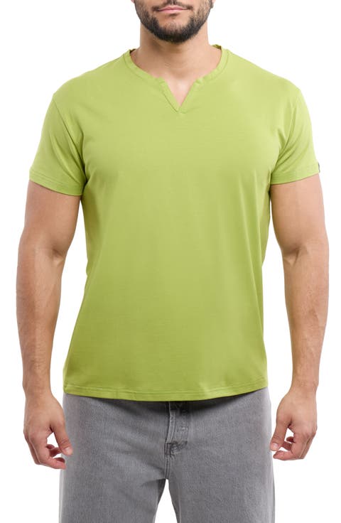 Split Neck T-Shirt