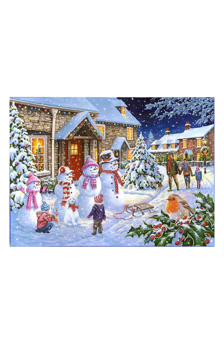 The House of Puzzles Snow Family Big 250-Piece Jigsaw Puzzle, Alternate, color, 