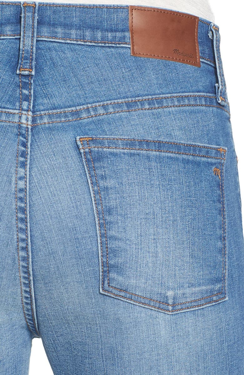 Madewell 'High Riser - Button Through' Crop Skinny Skinny Jeans, Alternate, color, 