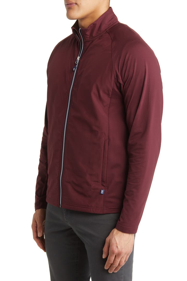 Adapt Hybrid Full Zip Jacket, Alternate, color, BORDEAUX