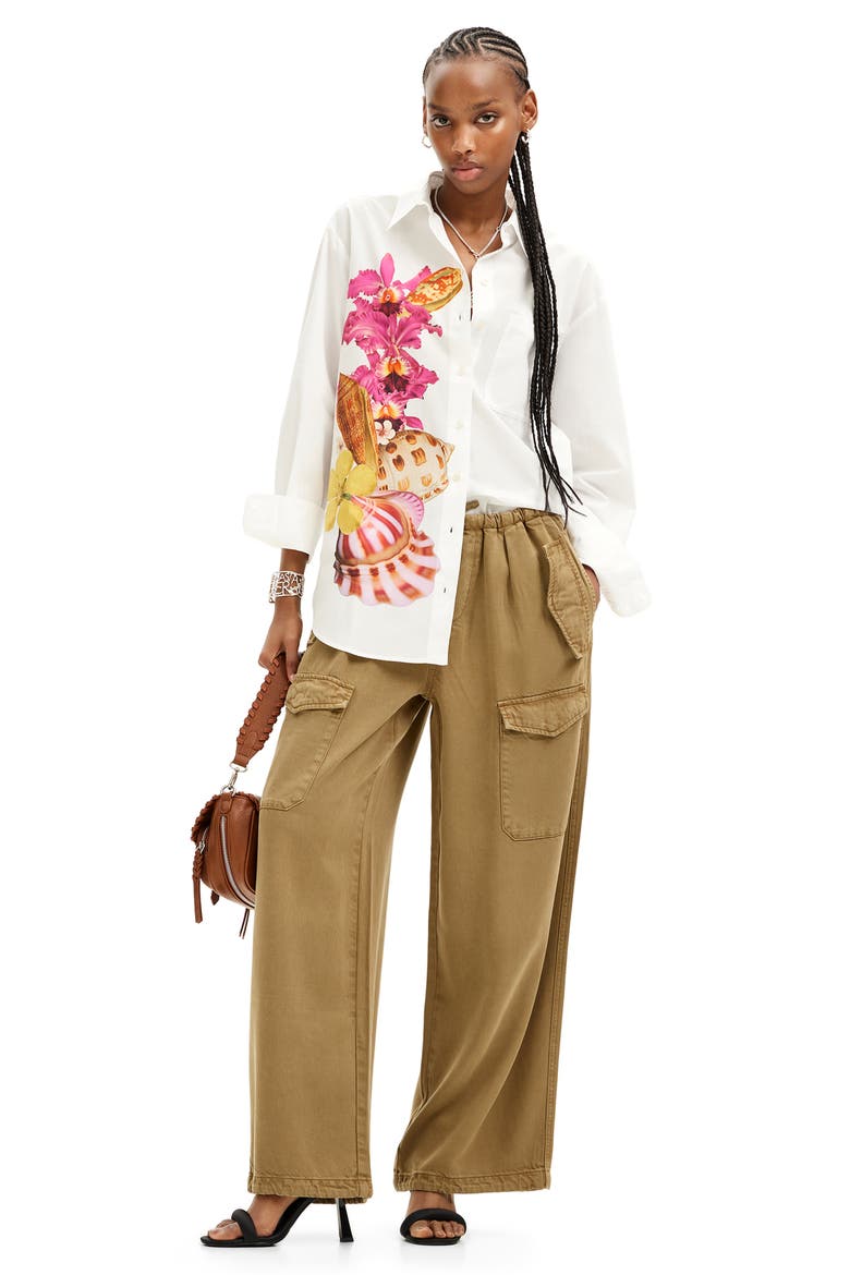 Cam Shell Lacroix Button-Up Shirt, Alternate, color, WHITE