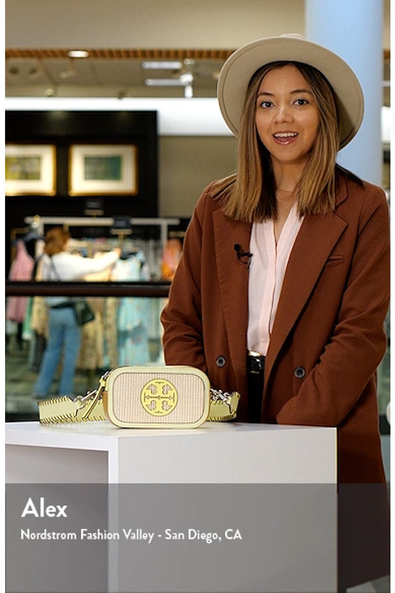 Tory Burch Mini Miller Raffia Crossbody Bag (Women) | Nordstrom