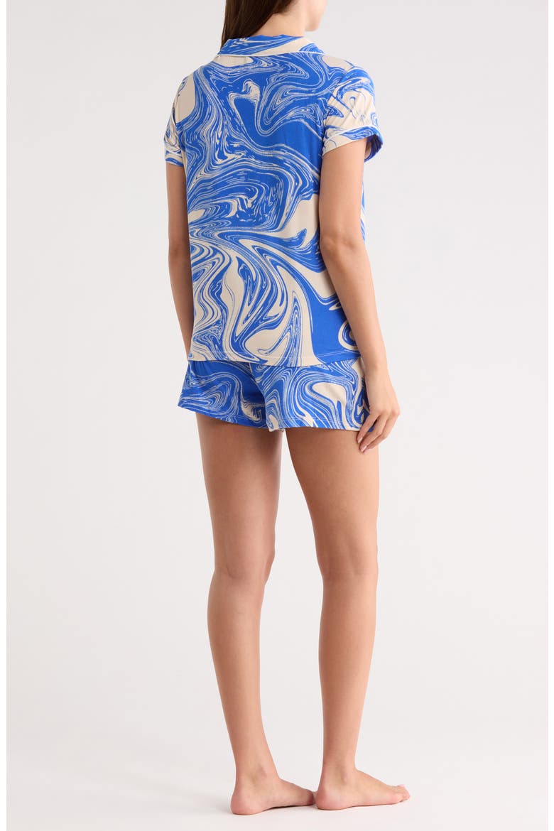 Dixie Short Pajamas, Alternate, color, THALASSA MARBLE - BL