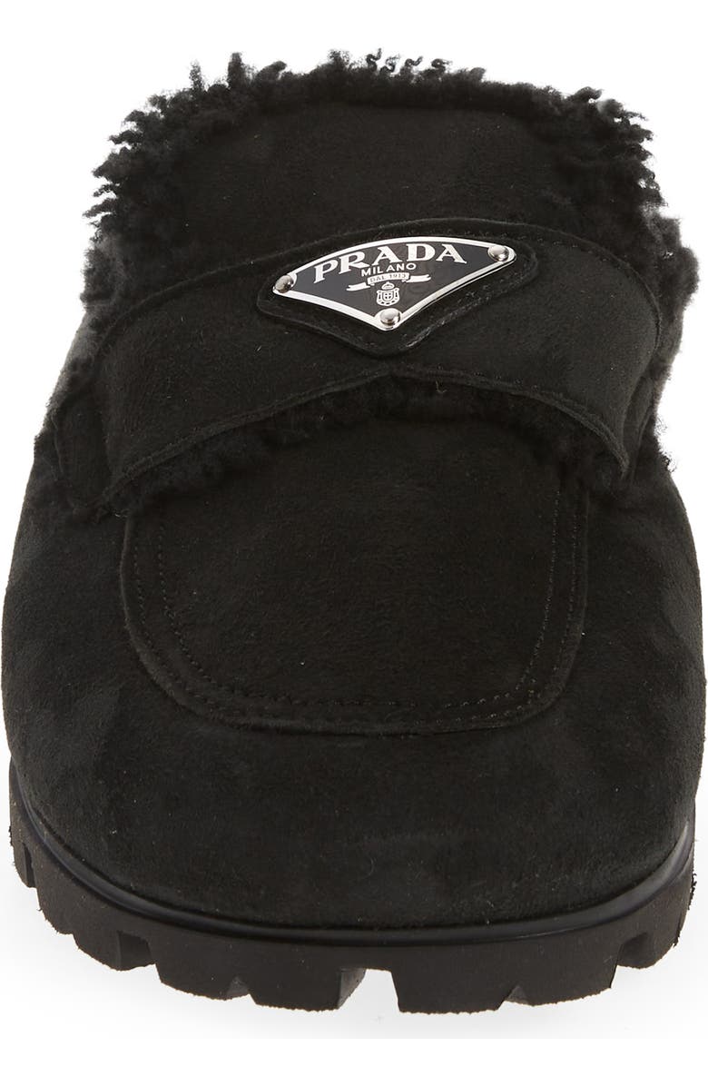 Prada Fussbet Genuine Shearling Slipper, Alternate, color,