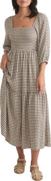 Marine Layer Ivy Smocked Bodice Maxi Dress