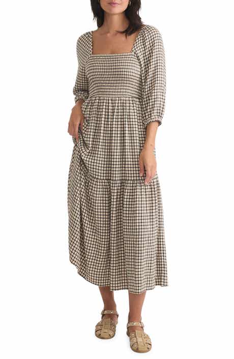 Marine Layer Ivy Smocked Bodice Maxi Dress