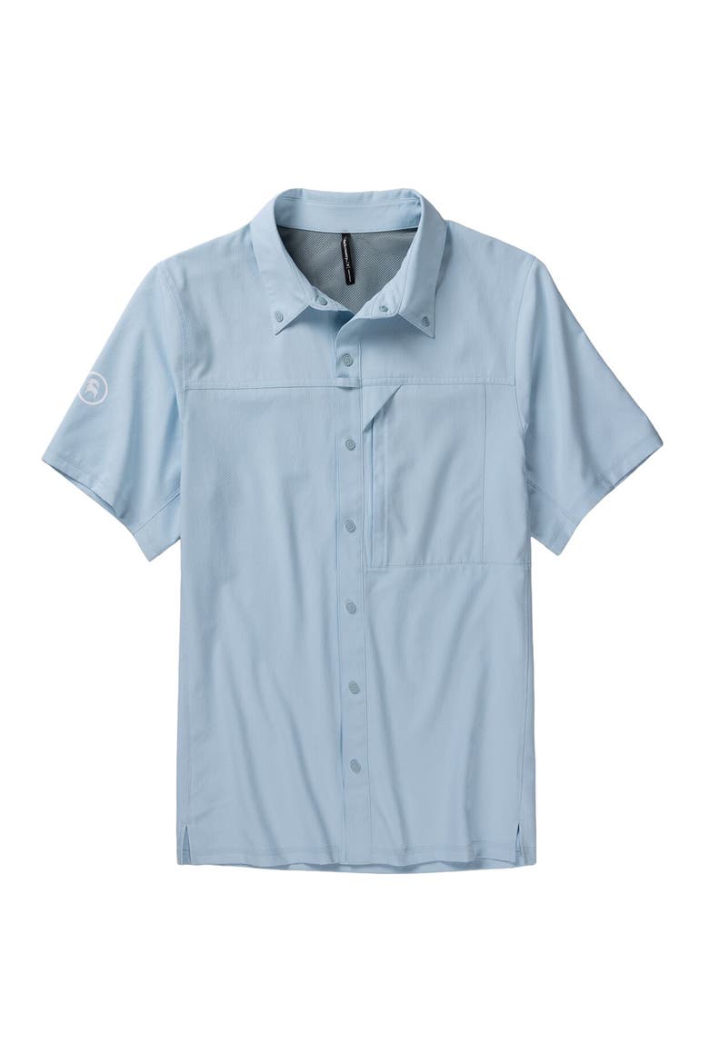Tahoe Woven Short-Sleeve Snap-Up Shirt - Men's, Alternate, color, Skyride