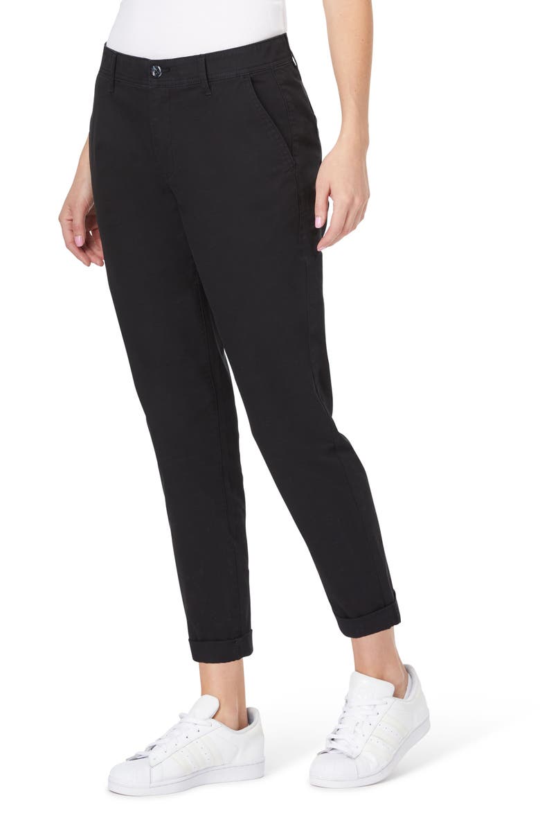 CURVE APPEAL Medium Rise Relaxed Fit Comfort Waist Chino Pants, Alternate, color, 