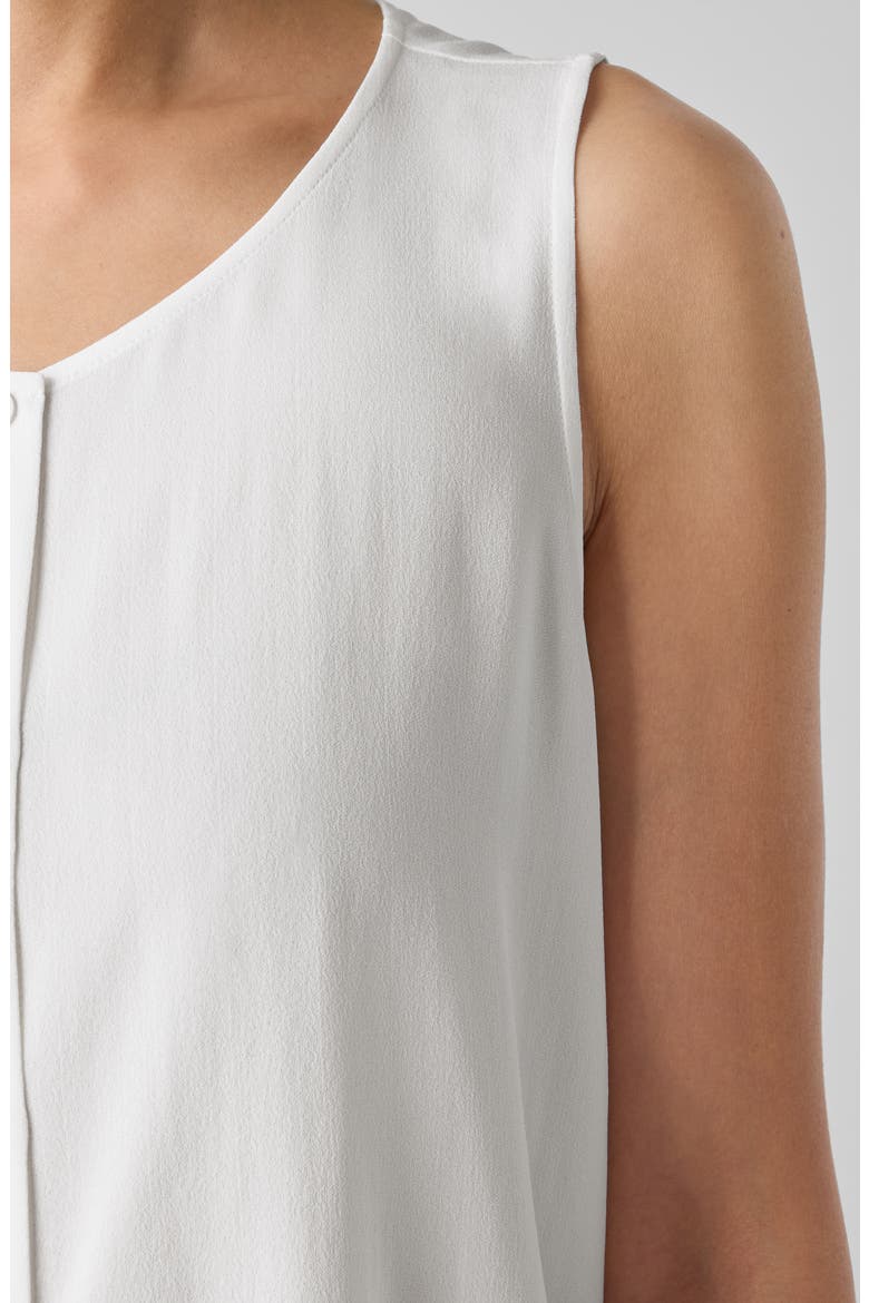 Button Front Silk Vest, Alternate, color, IVORY