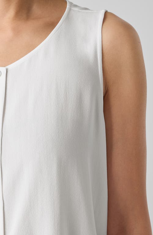 EILEEN FISHER EILEEN FISHER BUTTON FRONT SILK VEST 