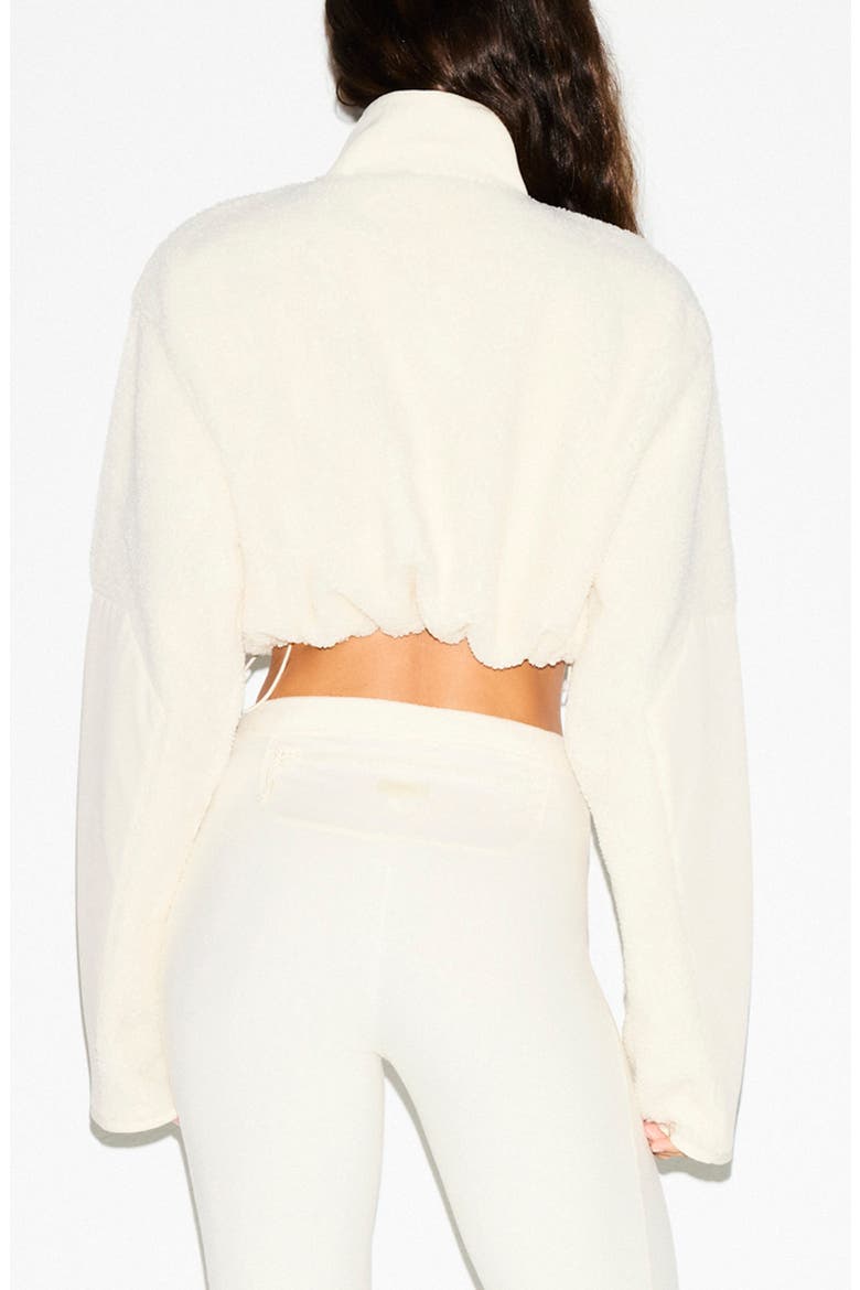 Faux Shearling Crop Jacket, Alternate, color, ECRU