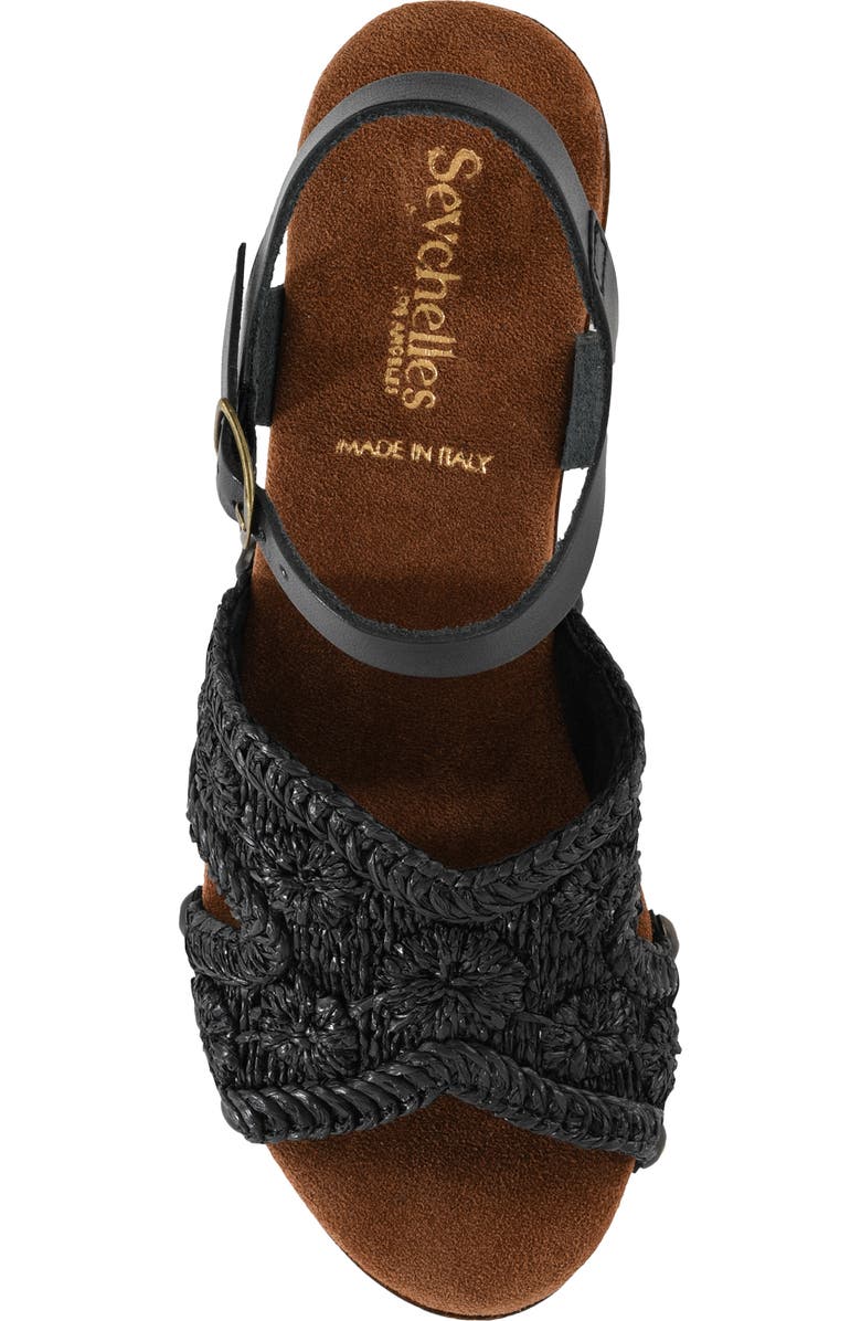 Seychelles Ravenna Ankle Strap Platform Sandal, Alternate, color, Black