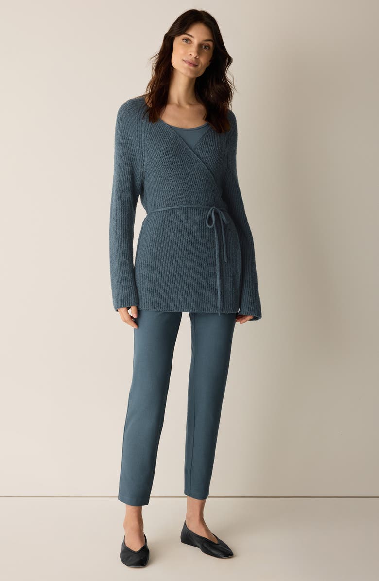 Eileen Fisher Slim Ankle Pants, Alternate, color, Eucalyptus