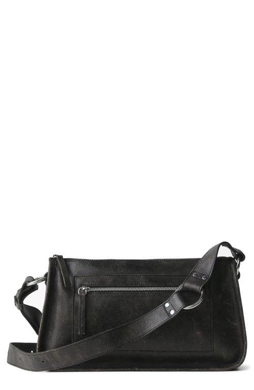 MANGO Leather Shoulder Bag in Brown at Nordstrom
