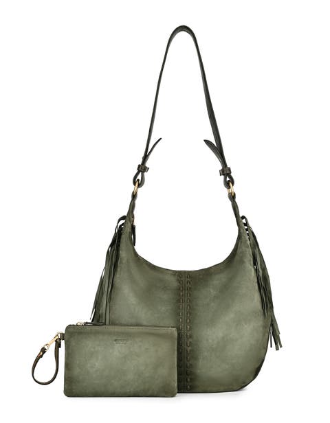 Hydrangea Large Vintage Ombre Shoulder Bag