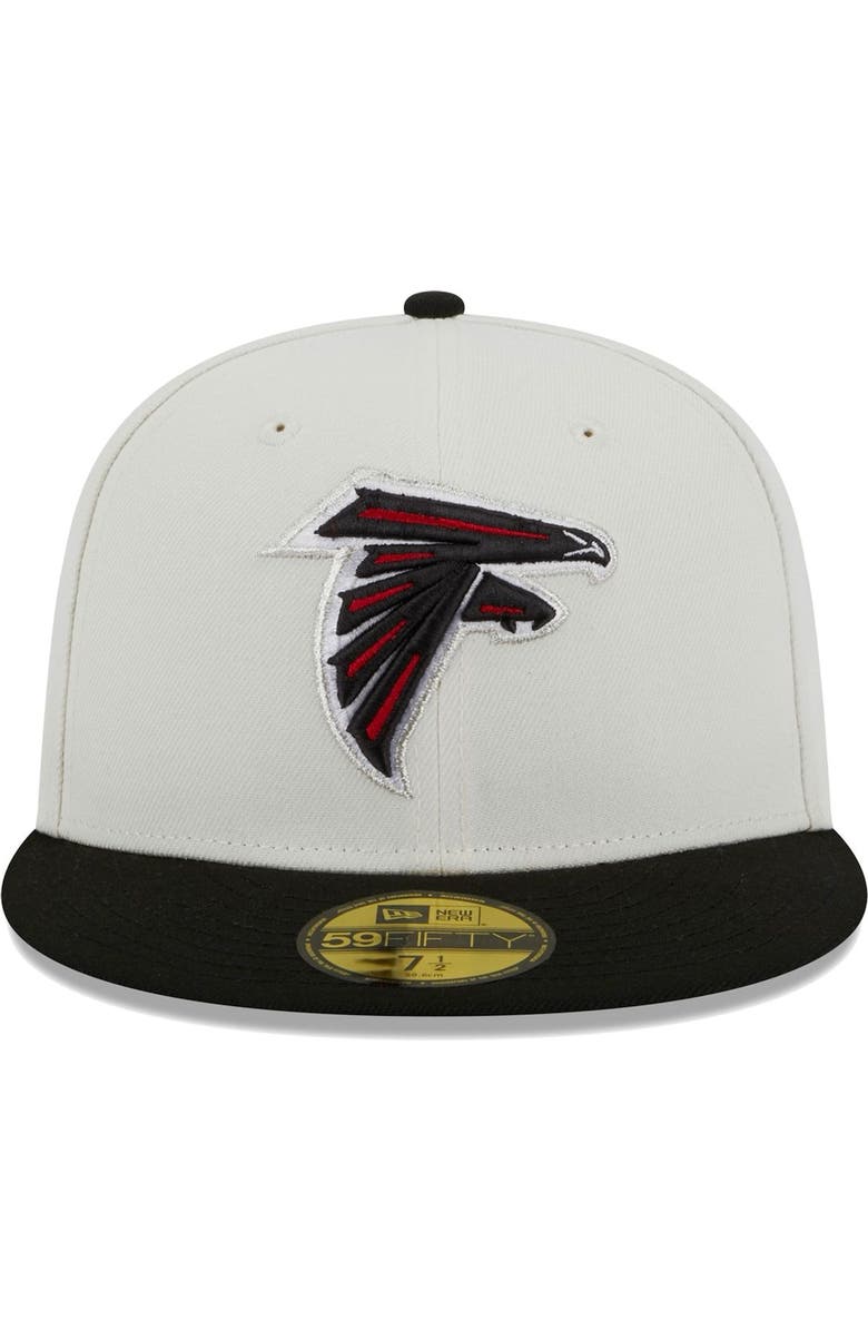New Era Men's New Era Cream Atlanta Falcons Retro 59FIFTY Fitted Hat, Alternate, color,