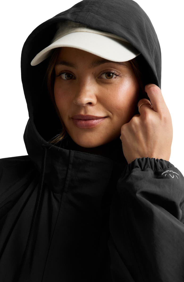 Beyond Yoga En Route Long Hooded Jacket, Alternate, color, Black