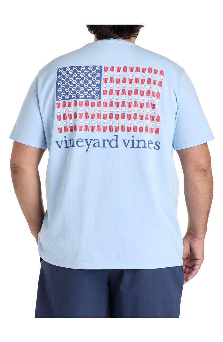vineyard vines Big & Tall Party In The USA Graphic Tee, Main, color, Jake Blue