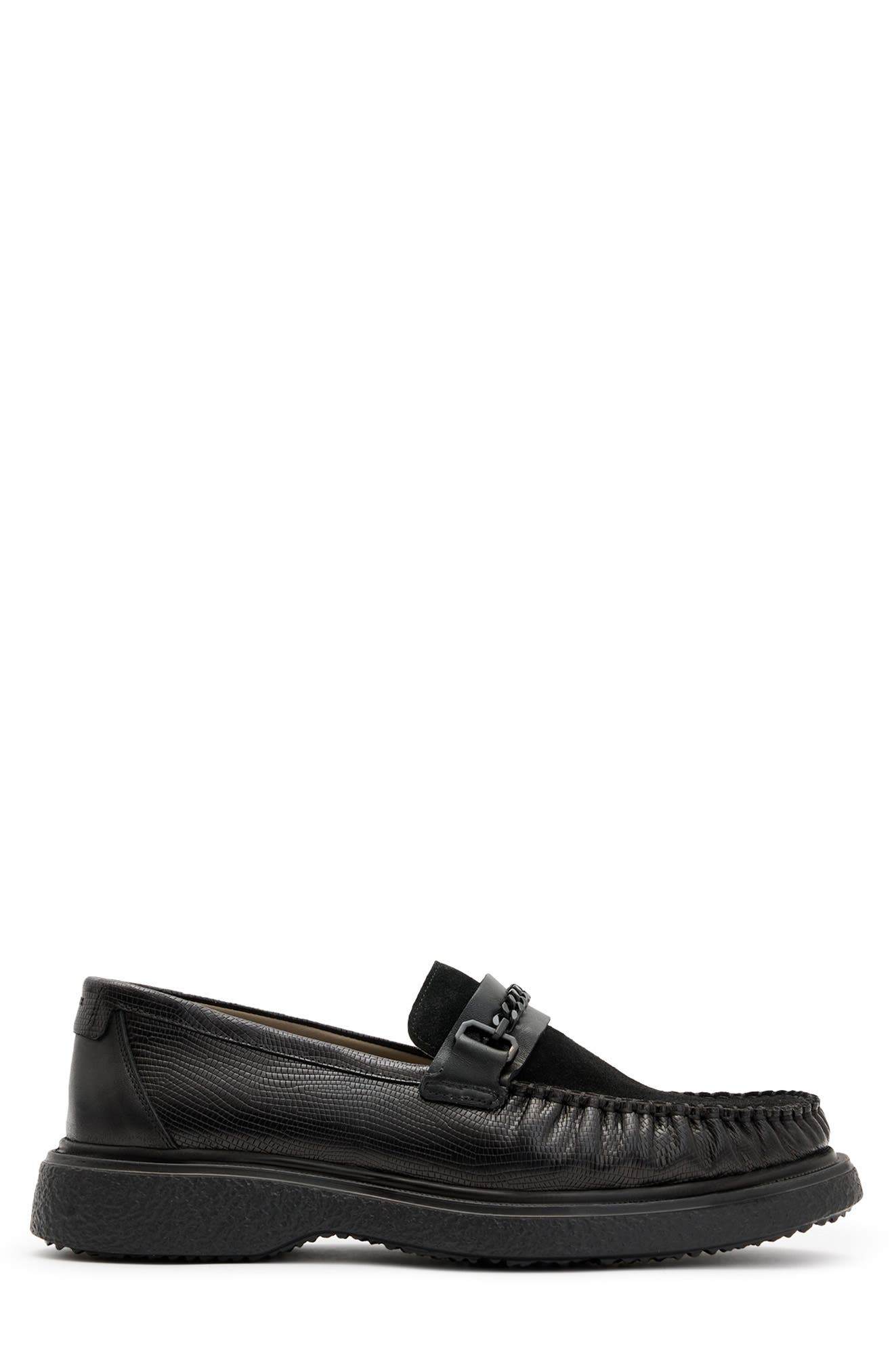 AllSaints Gibbs Chain Loafer, Alternate, color, 