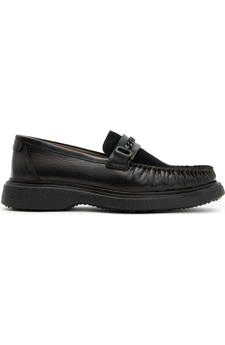 AllSaints Gibbs Chain Loafer, Alternate, color,