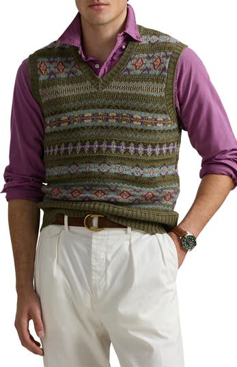 Polo Ralph Lauren Fair Isle Linen, Wool & Cotton Sweater Polo Ralph Lauren Fair Isle Linen, Wool & Cotton Sweater
