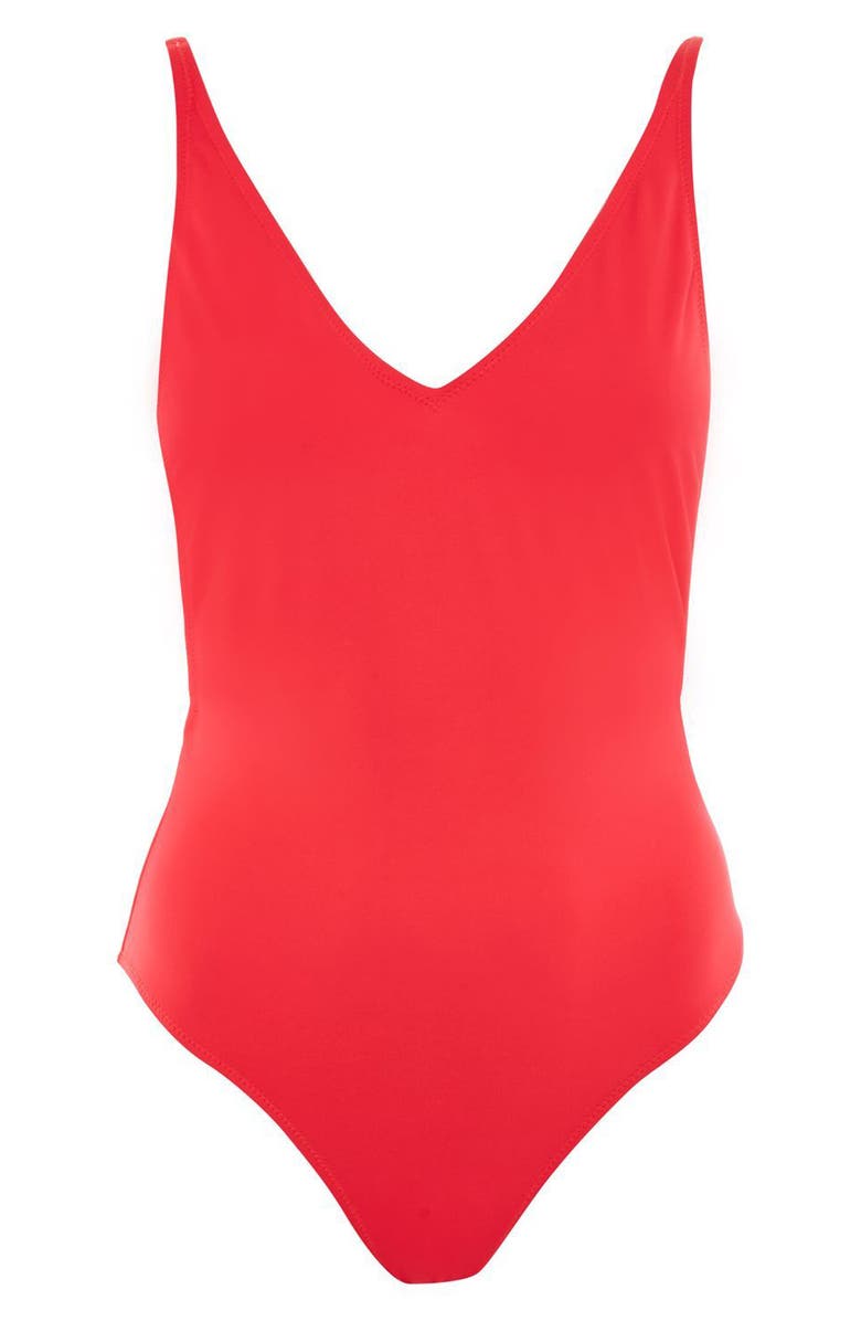 Topshop Pamela One-Piece Swimsuit, Alternate, color, 
