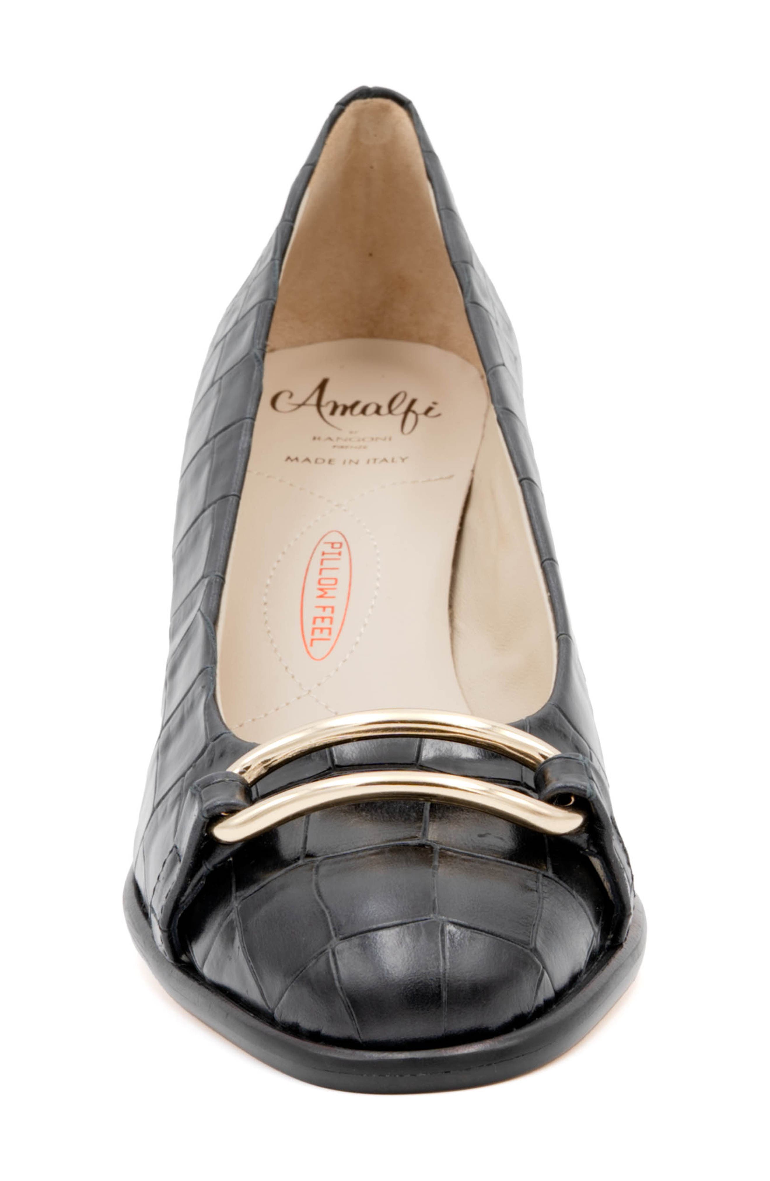 Amalfi by Rangoni Lepido Pump, Alternate, color, Nero Cocco Bengala Gold