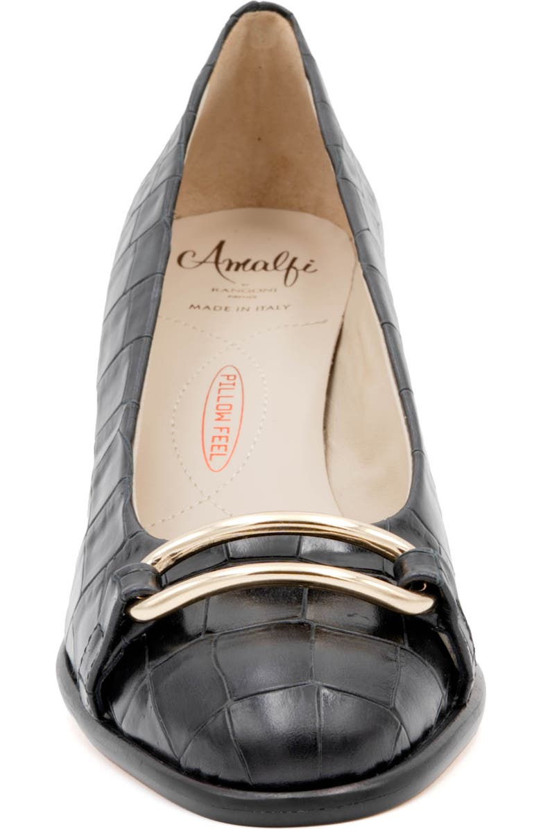 Amalfi by Rangoni Lepido Pump, Alternate, color, Nero Cocco Bengala Gold