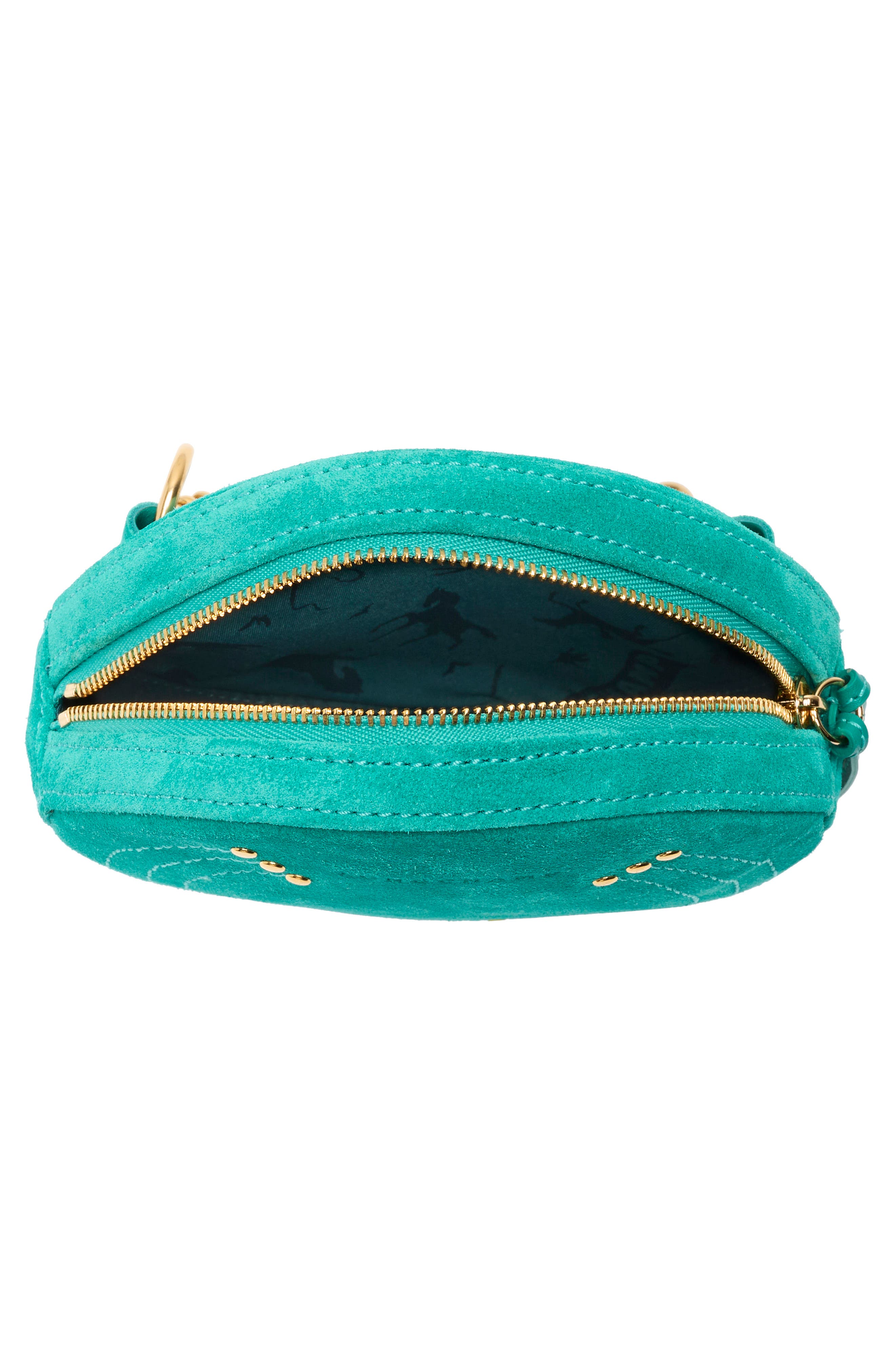 Longchamp Cavalcade Round Belt Bag, Alternate, color, Emerald Green