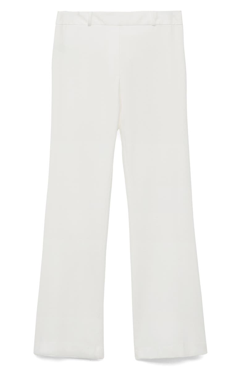 MANGO Straight Leg Pants, Alternate, color, White