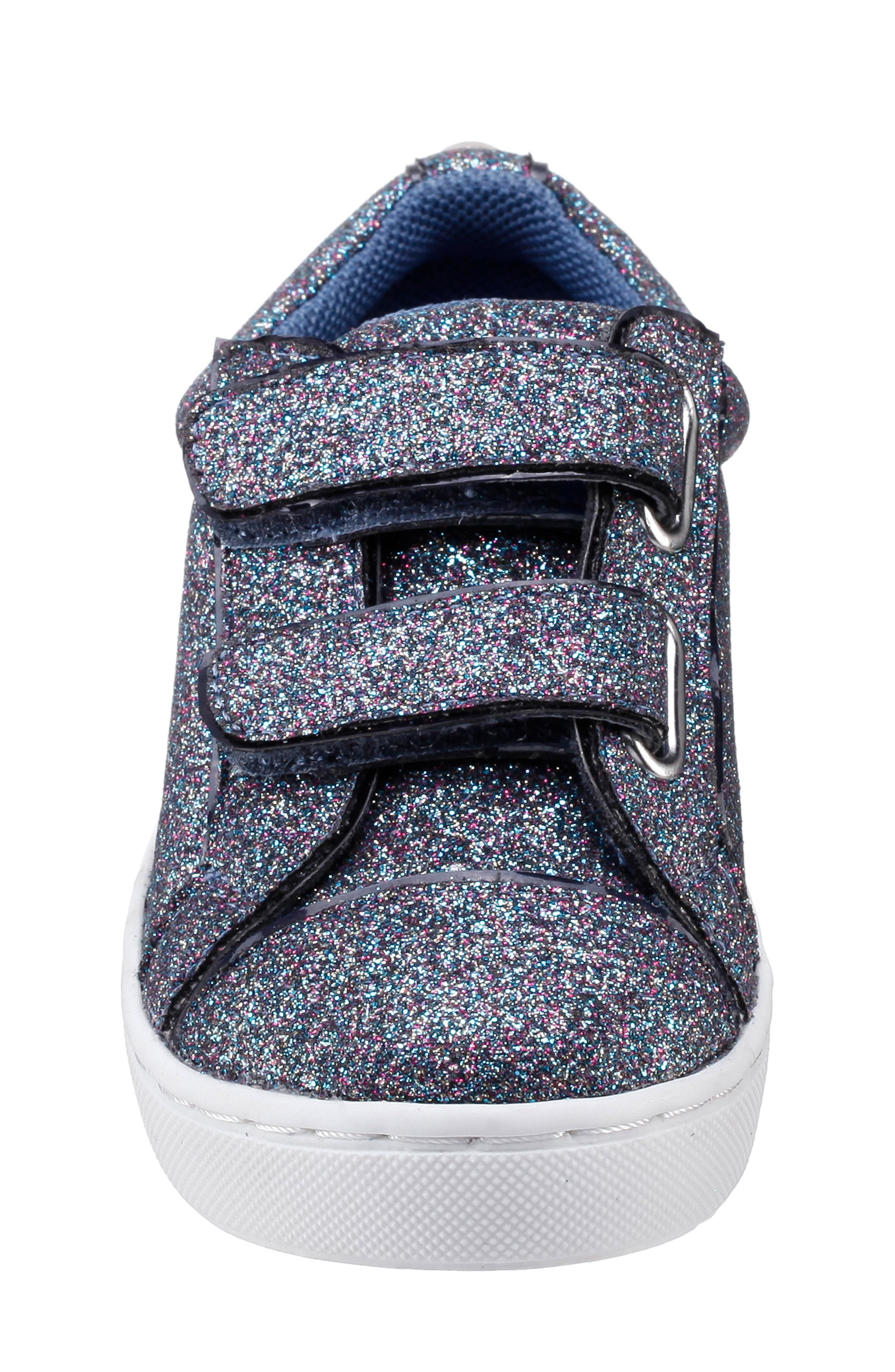 Nina Kids' Metallic Sneaker, Alternate, color, Navglt