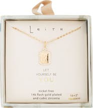 Leith Initial Pendant Necklace