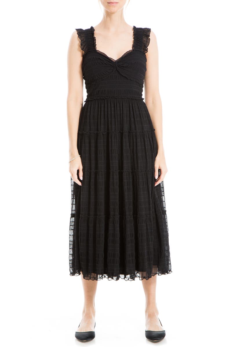 MAX STUDIO Mesh Sleeveless Maxi Dress, Main, color,