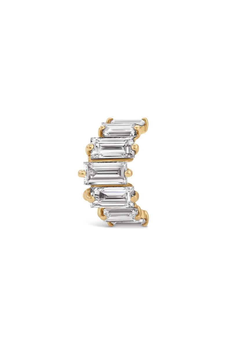 Adina Reyter Lab Grown Diamond Baguette Tiara Big Bead Charm, Alternate, color, 14K Yellow Gold