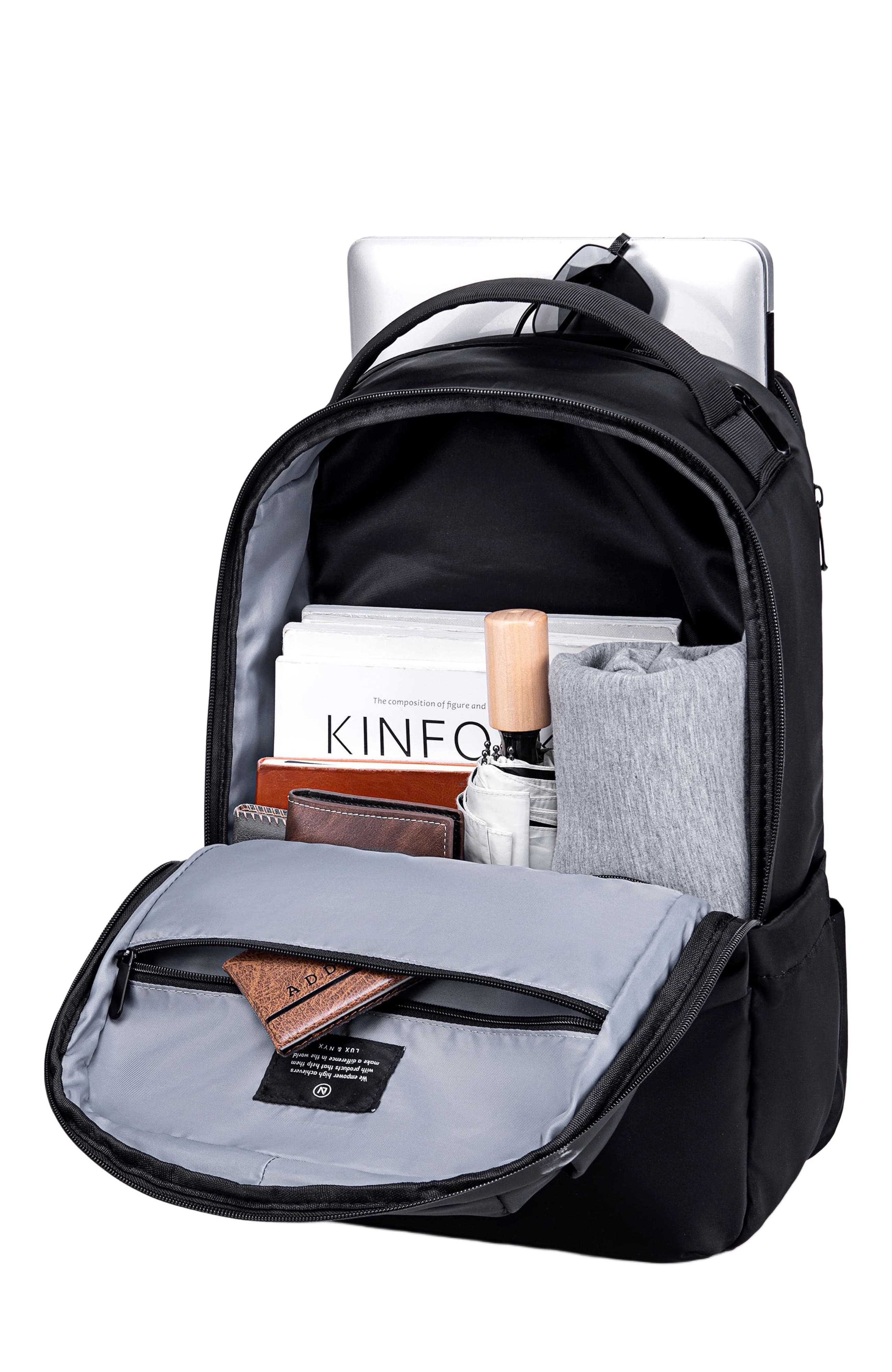 Lux and Nyx Origami 16-inch Laptop Backpack For Women, Alternate, color, Black