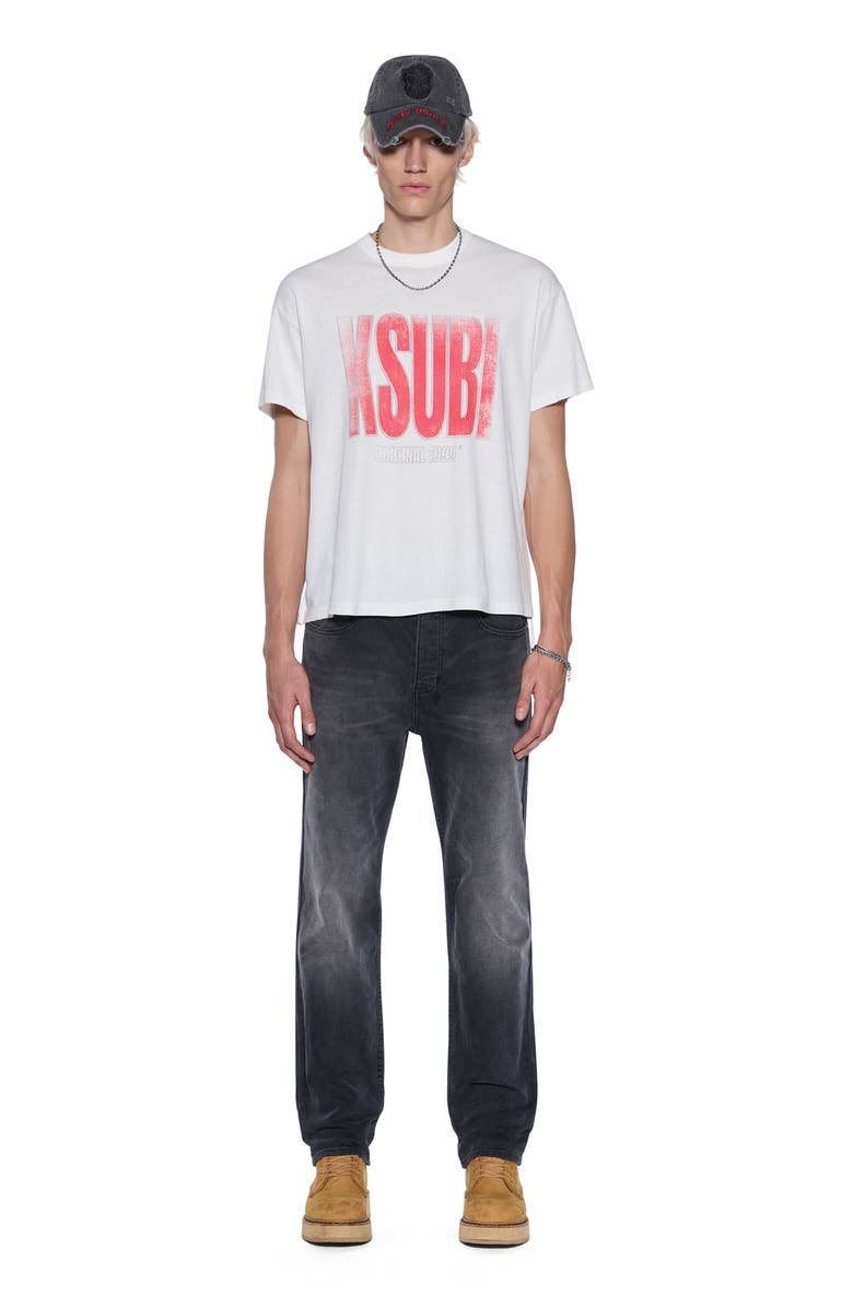 Ksubi Panthera Sid Oversize Hemp & Cotton Graphic T-Shirt, Alternate, color, Off White