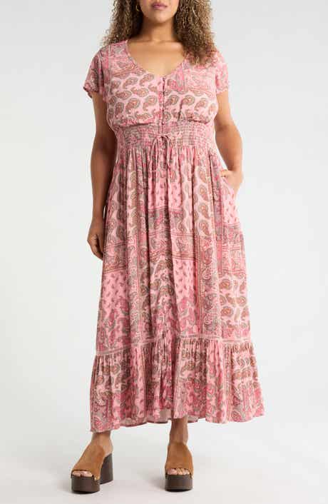 Smocked Waist Maxi Dress
