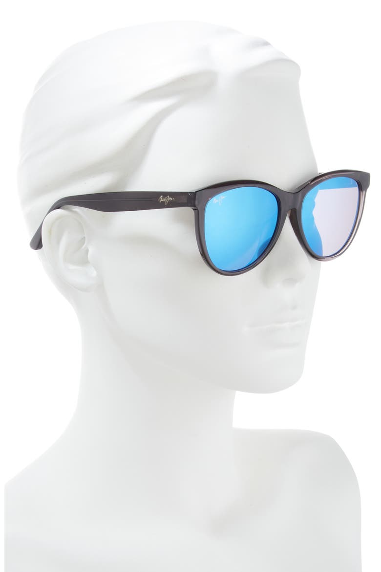 56mm Core Cat Eye Polarized Sunglasses, Alternate, color, GREY GREY BLUE