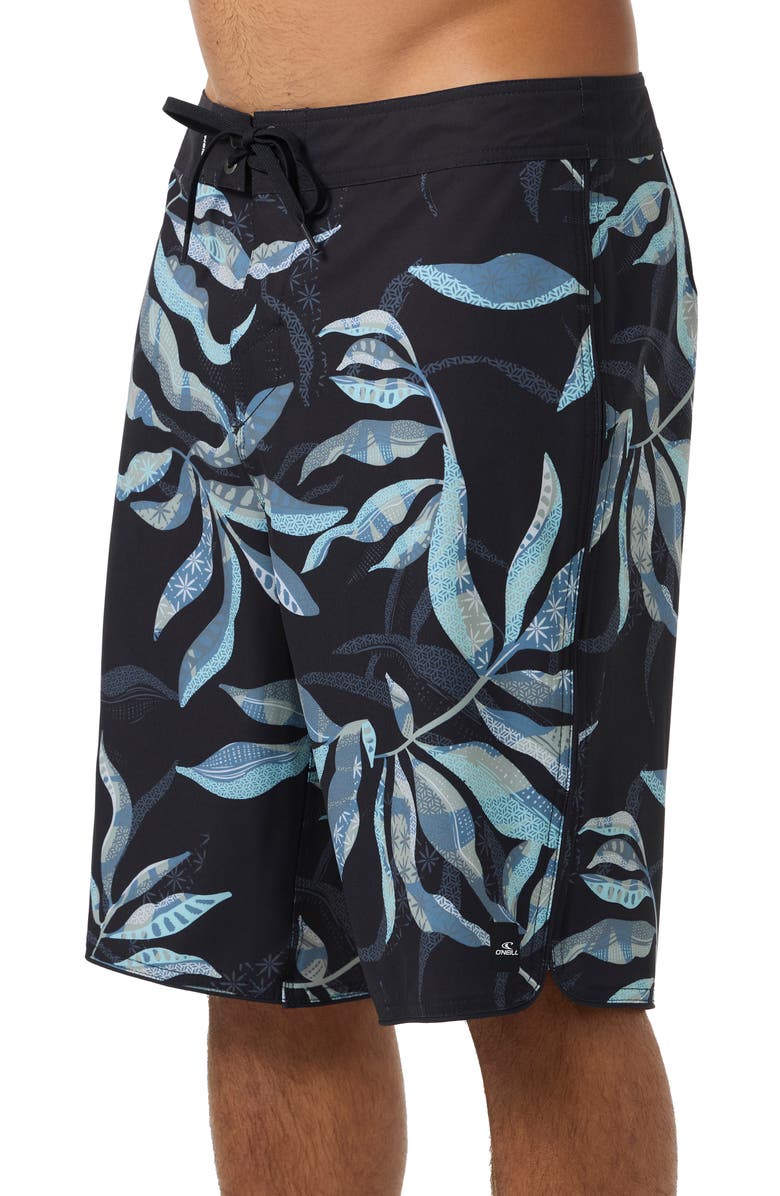 O'Neill Hyperfreak Mysto Scallop Swim Trunks, Alternate, color, Black