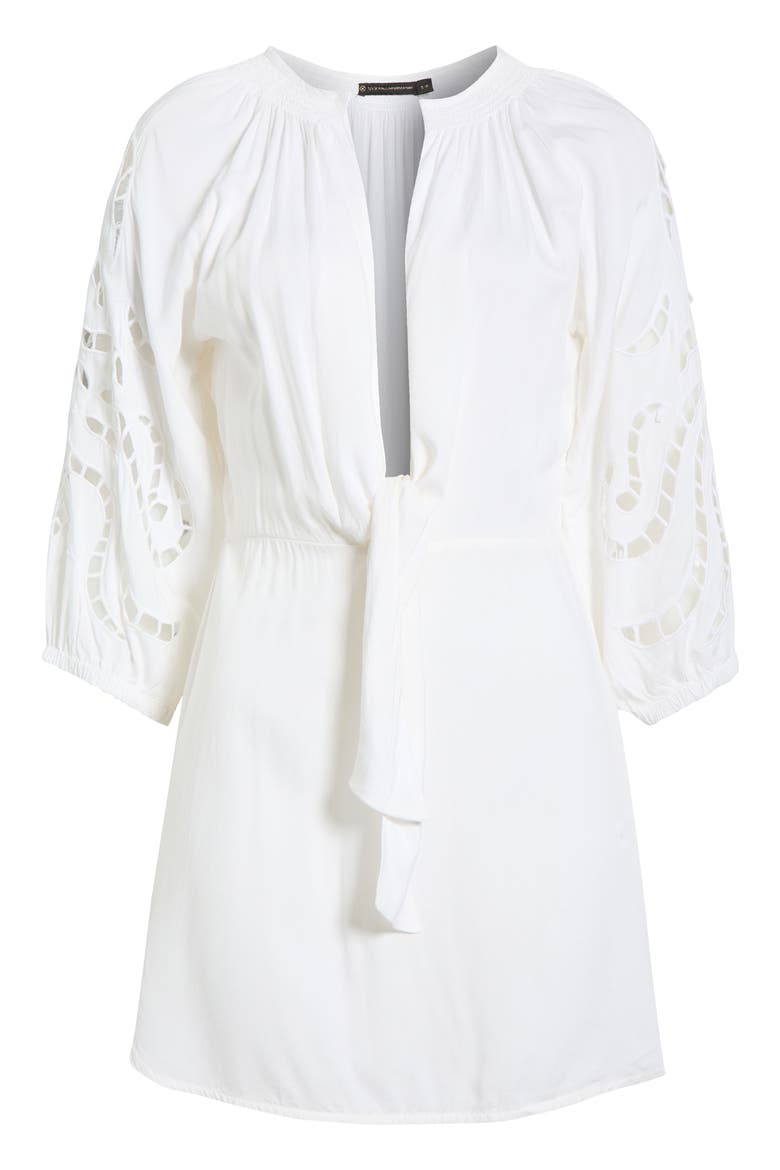 Alice Cover-Up Chemise, Alternate, color, OFF WHITE