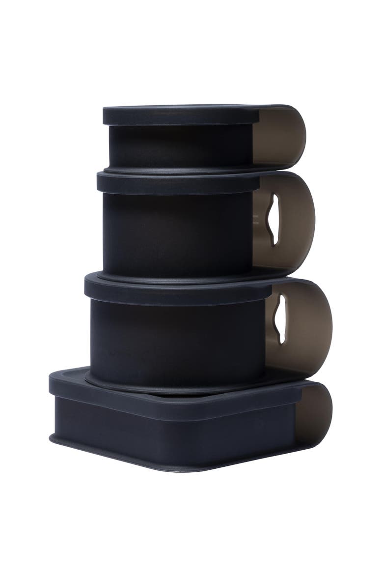Silicone Go Go Bowls Set Of 410, 20, 30 Oz, Main, color, Black