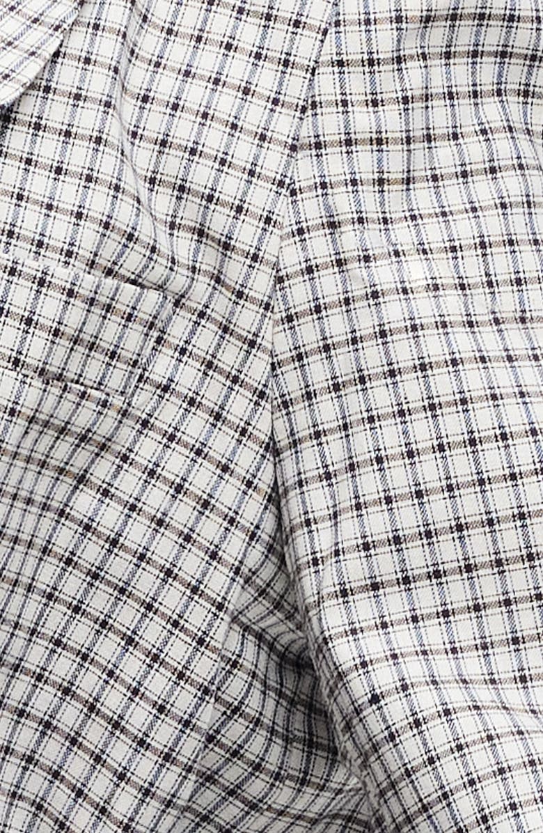 LIONESS Palermo Check Double Breasted Blazer, Alternate, color, Vintage Check