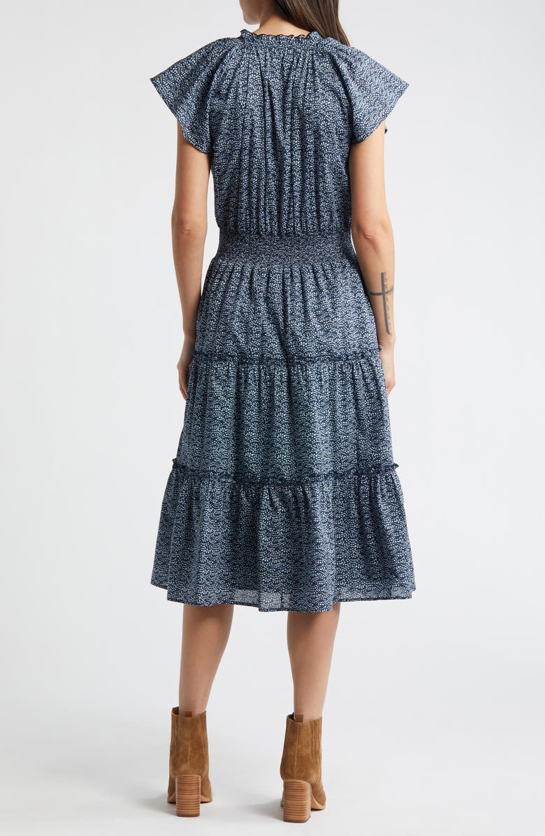 Rails Amellia Print Tiered Cotton Midi Dress, Alternate, color, 