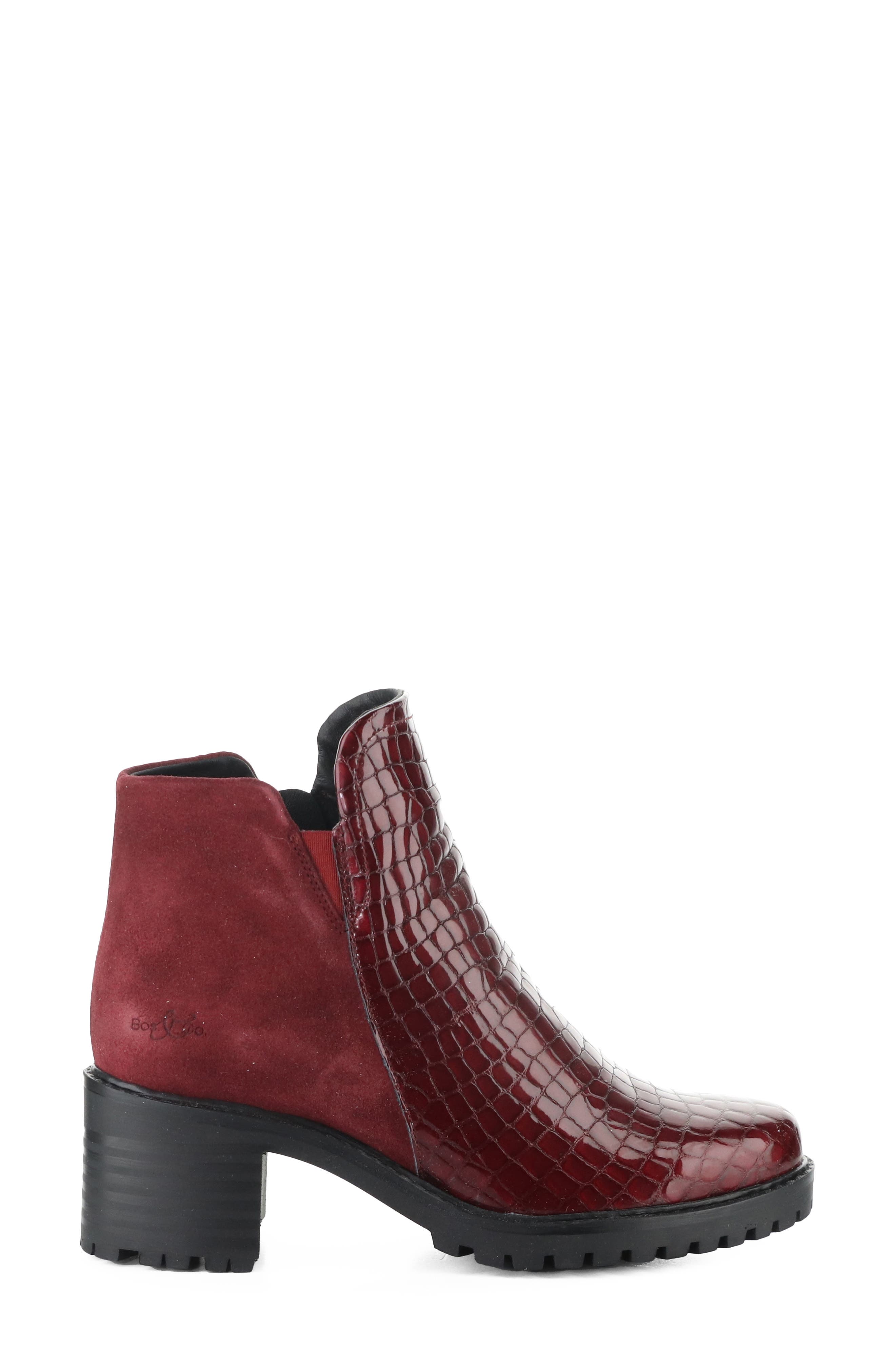 Inara Bootie, Alternate, color, RED/ SANGRIA