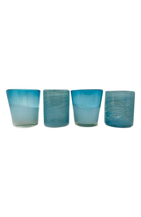 Handblown Glasses - Set of 4