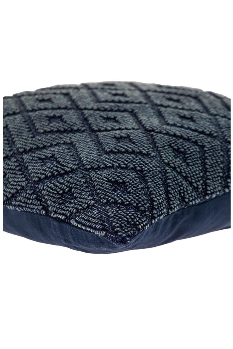Sorrel Hand-Woven Accent Pillow, Alternate, color, NAVY