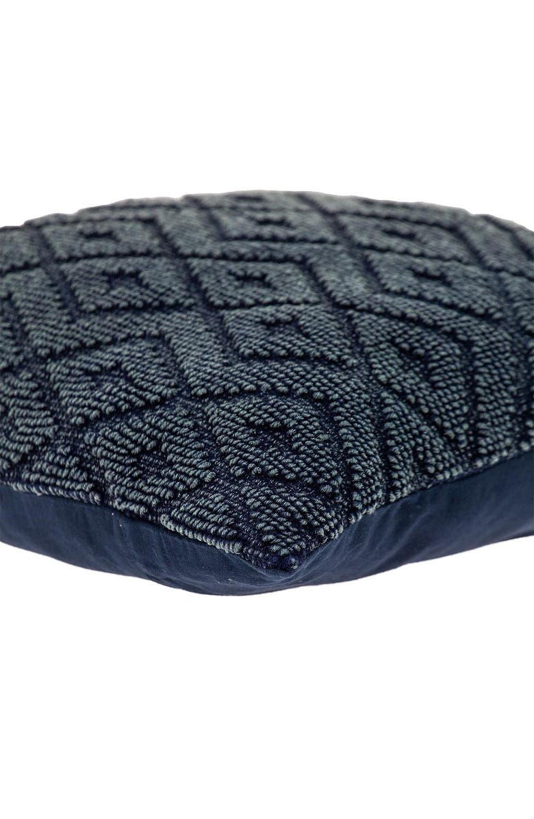 PARKLAND COLLECTION Sorrel Hand-Woven Accent Pillow, Alternate, color, Navy