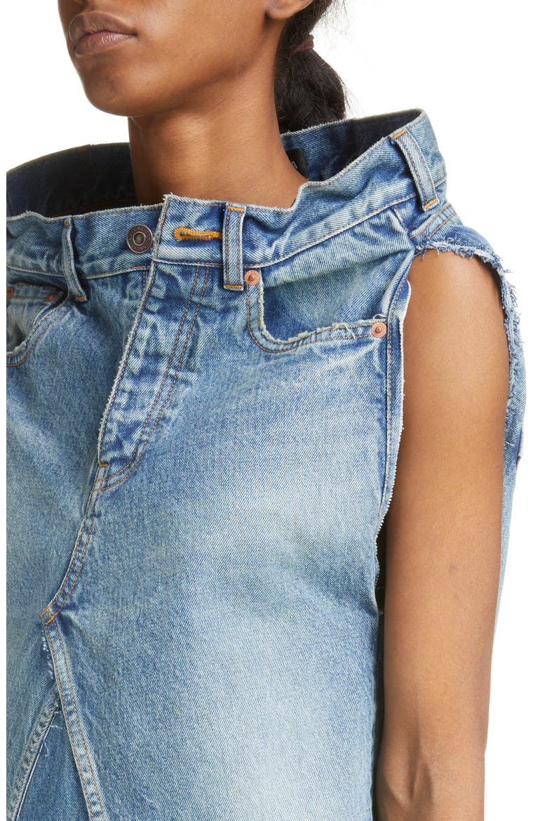 Pants Denim Top, Alternate, color, BLUE