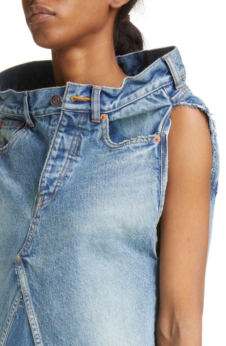 Balenciaga Pants Denim Top, Alternate, color, 