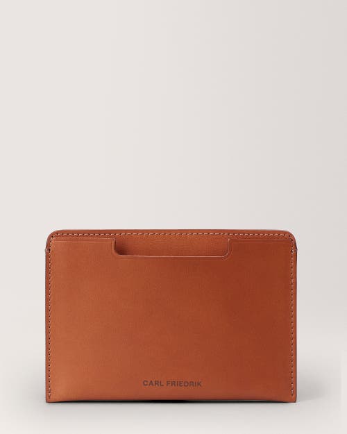 Carl Friedrik Easton Passport Holder In Cognac